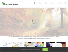 Tablet Screenshot of crazyleafdesign.com